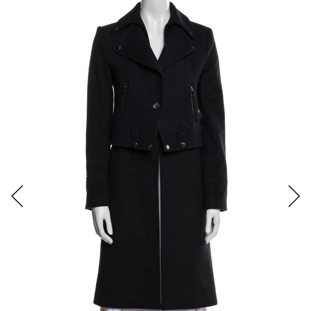 Veronica Beard Navy Motto Peacoat